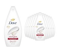 Dove Velvet Glow Body Wash 0% Sulfate SLES for Women Made with Naturally Derived Cleansers and Plant Based Moisturiseres Gently Cleanses for Softer and Smoother Skin, 450ml Pack of 3