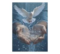 Dove Water Hands 1000 Pieces Mini Jigsaw Puzzle for Adults
