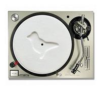 Dove White Pill/Rave Turntable slipmats - high quality - brand new (PAIR) (7inch)