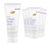 Dove Whole Body Deodorant Cream, Lavender & Camomile 75ml, 6 Pack - Odour Protection Deodorant for Women, Gentle on Skin, Daily All Over Body Use, Dermatologically Tested