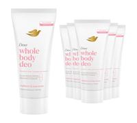 Dove Whole Body Deodorant Cream, Raspberry & Rose 75ml, 6 Pack - Odour Protection Deodorant for Women, Gentle on Skin, Daily All Over Body Use, Dermatologically Tested