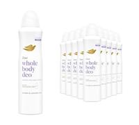 Dove Whole Body Deodorant Spray Lavender & Camomile 150ml, 12 Pack - Odour Protection Deodorant, Gentle on Skin, Daily All Over Body Use, Dermatologically Tested, Fresh Scent