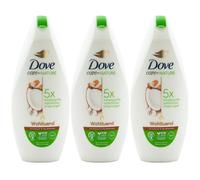 Dove Wohltuend Shower 3 X 225ml With Coconut Oil & Almond Extract Care By Nature