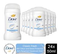 Dove Women Anti-Perspirant Deodorant Stick w/ 48H Sweat Protection 50ml, 24 Pack