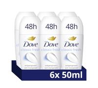 Dove Women Classic 48hr Anti-Perspirant Roll On Deodorant 6x 50 ml