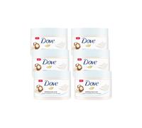 Dove Women's 3x Crushed Macadamia & Rice Milk 'Body Scrub', 225ml in White Dove White