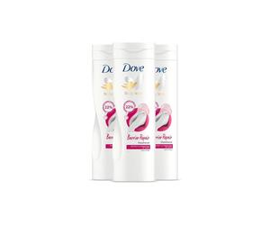 Dove Women's 'Body Lotion' Love Repair Panthenol Protect, 3x400ml in White Dove White