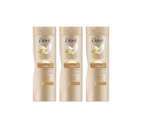Dove Women's " Lotion' Nourishing Care For Fair-Medium Skin, 3x400ml in Gold