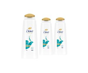 Dove Women's Nutritive Daily Moisture 2 in 1 'Shampoo & Conditioner', 3x 400ml in White Dove White