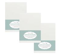 Dovecraft 10 Daisy Embossed Cards & Envelopes - 3 Pack (5''x7'')