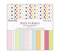 Dovecraft Back To Basics Bright Spark Collection - Paper Pack 6"x6" (12 Designs, FSC)