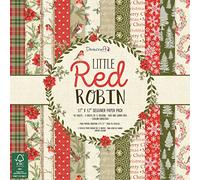 Dovecraft Christmas 2018 Collection - Little Red Robin Paper Pack 12"x12" (FSC)
