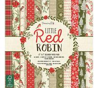Dovecraft Christmas 2018 Collection - Little Red Robin Paper Pack 6"x6" (FSC)