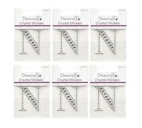 Dovecraft Crystal Stickers Letters & Numbers - 6 Pack (N)