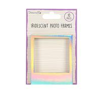 Dovecraft DCBS217 Essentials Iridescent Photo Frames-Polaroid Style-8x10cm-Pack of 10-for Card Making, DIY, Papercraft, Party, Home Décor & Scrapbooking, Multi-Colour, One Size