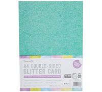 Dovecraft DCGCD042 Essentials - Paper and Card - A4 Double Sided Glitter Bumper Pack - Rainbow Pastels - 300 Gsm