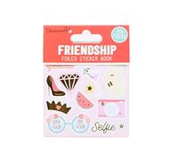 Dovecraft DCSTB006 Book-Friendship-138 Stickers-Gold Foil Designs-for Crafts, Stationery, Journaling, Paper, Multicolour, One Size