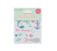 Dovecraft DCSTB011 Book-Mermaids-168 Stickers-Glitter Designs-for Crafts, Stationery, Journaling, Paper, Multicolour, One Size