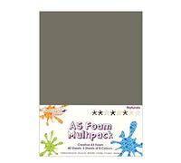 Dovecraft Essentials - A5 Creative Foam Sheets Assorted Natural Colours, 40 Pack
