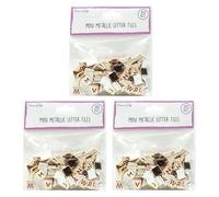 Dovecraft Essentials Mini Letter Tiles - 3 Pack (Rose Gold)