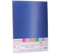 Dovecraft Essentials-Paper & Card-A4 Card Pack (250gsm, 8 Pack), Mermaid & Unicorn (10 Pack)