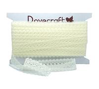 Dovecraft Eyelet Knitting in Lace per meter - Cream