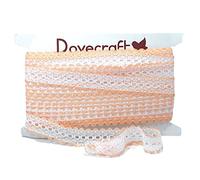 Dovecraft Eyelet Knitting in Lace per meter - Peach
