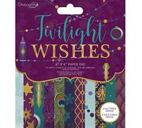 Dovecraft Premium Craft Cardstock 6x6 Designer Paper Pad - Twilight Wishes