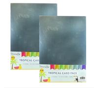 Dovecraft Smooth A4 Card Pack (8 Sheets) - 2 Pack (Tropical)