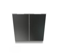 Dover 2 Door Sideboard In Black Gloss & White Matt (Ready Assembled)