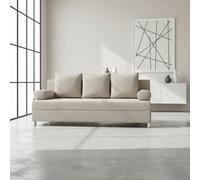 Dover 3 Seater Sofa Bed With Dl Mechanism Bedding Storage 192 Cm Wide Modern Sofa For The Living Room Cream