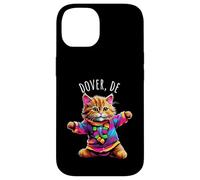 Dover Delaware USA Fun Cute Colorful Dancing Cat Design Case for iPhone 14