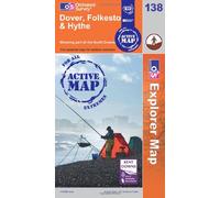Dover, Folkestone and Hythe: Sheet 138 (OS Explorer Map Active)