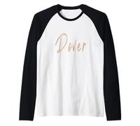 Dover New Hampshire Vintage Elegant Design Raglan Baseball Tee