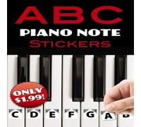 Dover Publications Inc A B C Piano Note Stickers Paperback Book Dover Publications Inc Multicolor