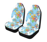 Doves Auto Seats Cover Set Of 2 Universal Car Seat Protector Stain Resistant Seat Covers Car Front For Trucks Women Men
