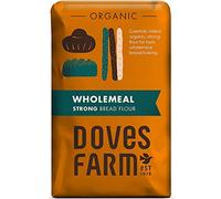 Doves Farm Organic 100% Strong Wholemeal Bread Flour 1.5kg (Pack of 5)