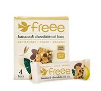 Doves Farm Organic Banana 70% Cocoa Chocolate Wholegrain Oat Bar 4x35g