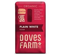 Doves Farm Organic Plain White Flour 1kg (Pack of 5)