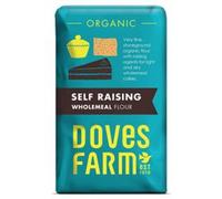 DOVES FARM Organic 100% Wholemeal Self Raising Flour Stoneground 1kg (PACK OF 5)