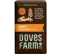 Doves Farm Spelt Wholemeal Flour 1kg - Organic, Stoneground, High-Fiber Spelt Flour for Baking