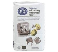 DOVES FARM Organic 100% Wholemeal Self Raising Flour Stoneground 1kg (PACK OF 5)