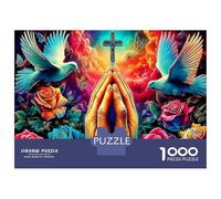 Doves in Paradise 1000Piece JigsawPuzzleDonkeys Laughing ForAdult Challenging Brainteasing Age12+byth EducationalGames Fun, Challenging 70x50cm/1000pcs