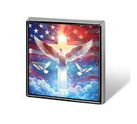 Doves U.S.A. Flag Custom Brooch Pin Lapel Pins Tie Suit Dress Accessories Wedding Birthday for Men Women