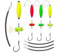 Dovesun 6PCS Catfish Rigs Kit Santee Rig with Catfish Float Rattler Dragging Weights Catfishing Tackle Circle Hook Size 5/0 Sinker Size 3OZ