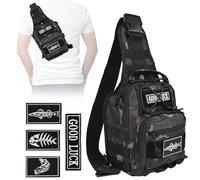 Dovesun Small Fishing Backpack, Waterproof Fly Fishing Single Shoulder Fishing Bag Tackle Bag with Tackle Boxes