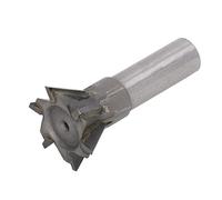 Dovetail Cutter 60 Degree Straight Shank Carbide Milling Bit, 45mm Diameter 6 - Flute Dovetail Milling Cutter for Non - Ferrous Metals and Steel, YG8 Cemented Carbide Cutting Tool