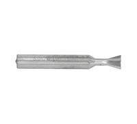 Dovetail End Mill Milling Cutter, 4 Flute Carbide Cutting Tool with Universal Shank for Stainless Steel and Alloy Steel, Metric Dovetail Bit for Lathe Work (75 Degree)