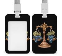 Dovetail Ink Law Lawyer Card Holder Cute ID Badge Holders Card Protector for Office Work Women Men