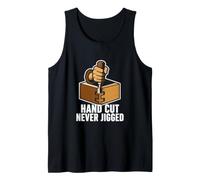 Dovetail Joinery Grandpa Vintage Woodworking Workshop. Tank Top